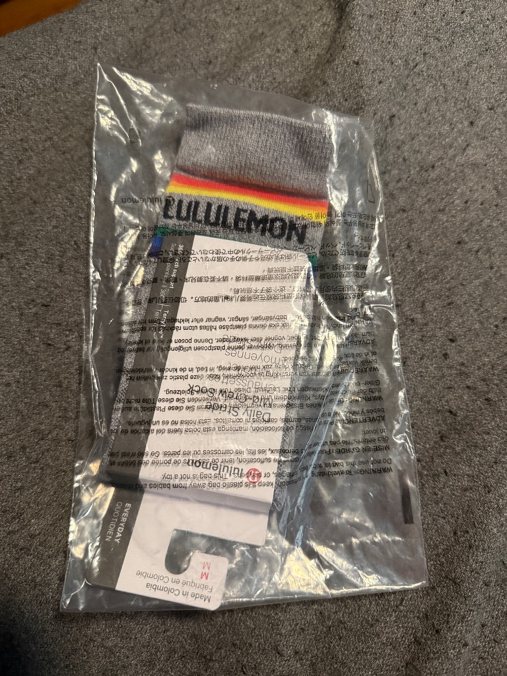 Lululemon daily stride mid-crew sock, NWT, M - Picture 2 of 5